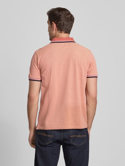 MCNEAL Poloshirt met labelstitching Terracotta - 5