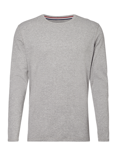 MCNEAL Longsleeve aus Baumwoll-Viskose-Mix Mittelgrau Melange 1