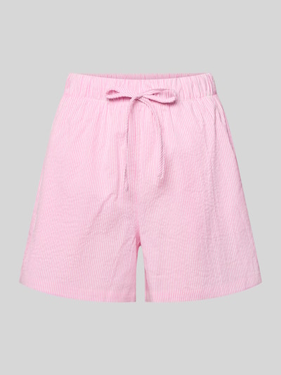 Produktfoto, Loose Fit Shorts aus reiner Baumwolle Modell 'AUGUSTA' von Only, efekt: wzór w paski, tunel, elastyczny ściągacz, wpuszczana kieszeń, bawełna