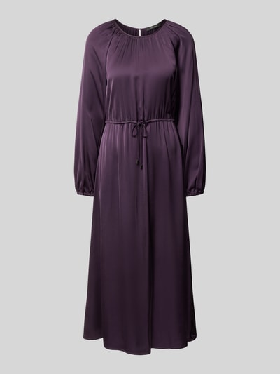 comma Midikleid mit Tunnelzug Aubergine 1