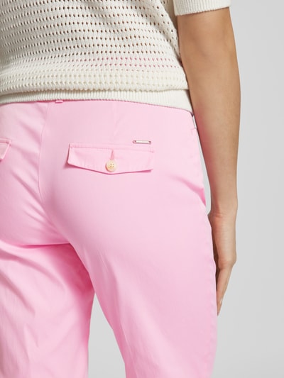 Brax Slim fit stoffen broek in verkorte pasvorm, model 'Style.Mara' Roze - 3