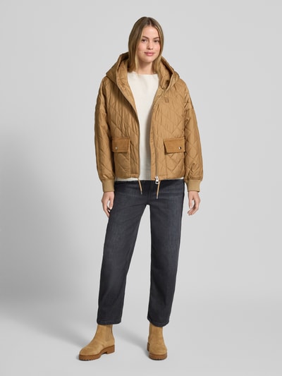 Marc O'Polo Oversized Steppjacke mit Kapuze Camel 1