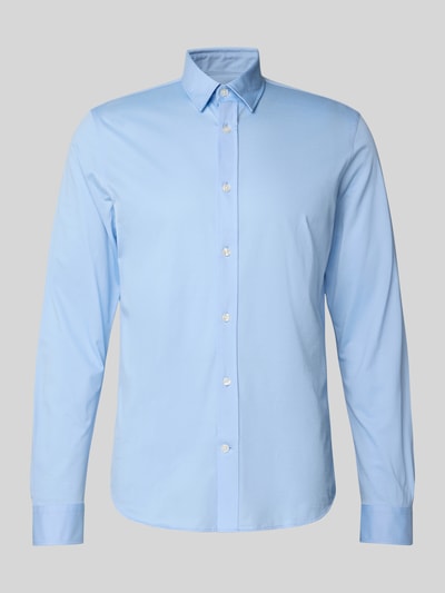 Matinique Slim Fit Business-Hemd mit Knopfleiste Modell 'trostol' Bleu 2