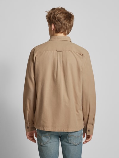 Jack & Jones Slim fit vrijetijdsoverhemd met borstzakken met klep, model 'DARREN' Beige - 5