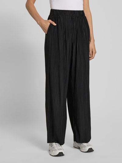 Selected Femme Regular Fit Weite Hose in Plissee-Optik Modell 'FELLIE' Black 4