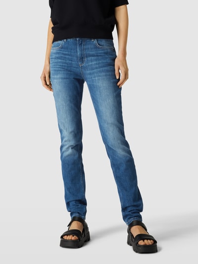 BOSS Black Women Slim Fit Jeans mit Stretch-Anteil Modell 'JACKIE SLIM' Jeansblau 4