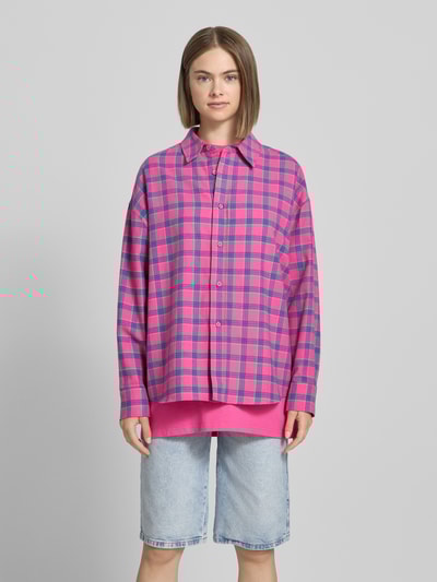 OH APRIL Overhemdblouse met knoopsluiting, model 'Vivian' Felroze - 4