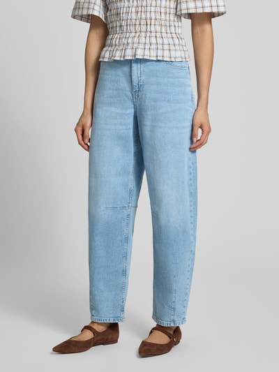 s.Oliver RED LABEL Regular Fit Barrel Jeans aus Baumwoll-Mix Jeansblau 4