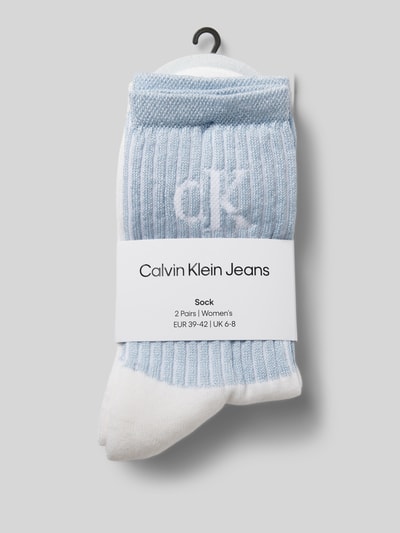 Calvin Klein Jeans Socken mit elastischem Rippenbündchen im 2er-Pack Hellblau 3