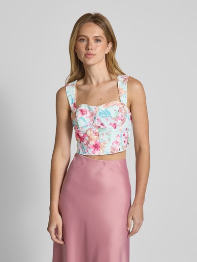 ADLYSH Cropped Blusenshirt mit rückseitigen Smok-Details Mint 4