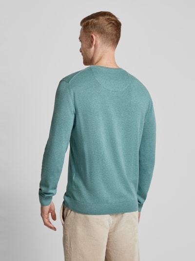 Tom Tailor Strickpullover mit Label-Stitching Modell 'BASIC' Mint 5