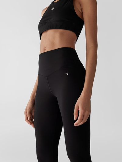 Anine Bing Leggings mit Label-Print Schwarz 3