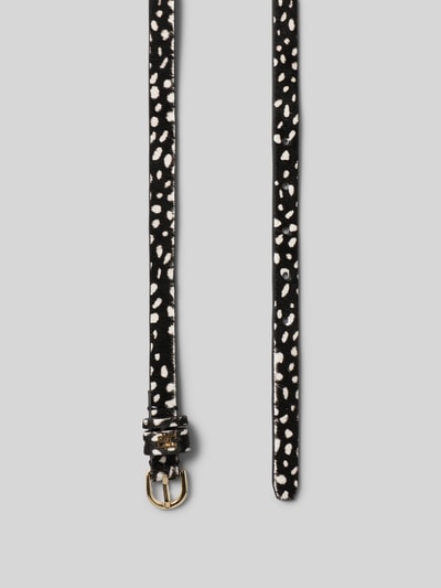 Tommy Hilfiger Ledergürtel mit Animal Print Black 3