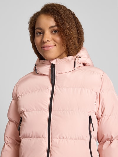 Superdry Regular fit gewatteerd jack met reliëflogo, model 'Sports' Roze - 3
