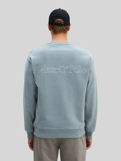 Marc O'Polo Relaxed Fit Sweatshirt aus reiner Baumwolle  Rauchblau 5