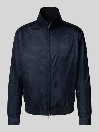 BOSS Relaxed Fit Blouson mit dezentem Allover-Muster Modell 'C-CASAMU' Marine 2