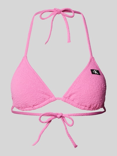 Calvin Klein Underwear Bikini-Oberteil mit Schnürung Modell 'MONOGRAM' Pink 1