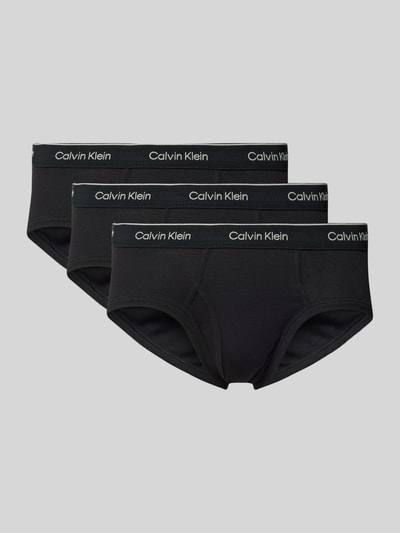 Calvin Klein Underwear Slip mit Label-Bund im 3er-Pack Black 1