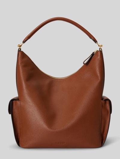 Lauren Ralph Lauren Umhängetasche aus echtem Leder Cognac 4
