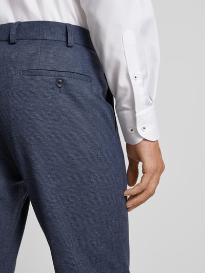 DIGEL Modern fit pantalon met riemlussen, model 'Sergio' Donkerblauw - 3