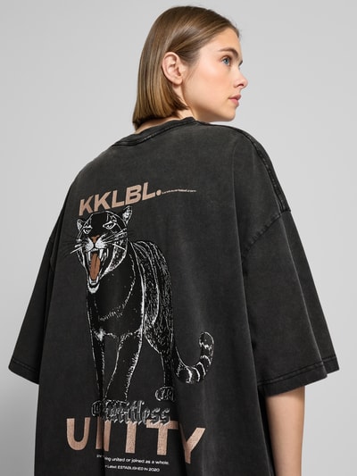 Karo Kauer Oversized T-Shirt mit Label-Print Black 3