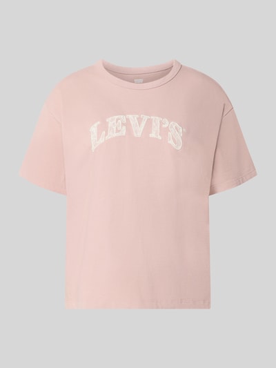 Produktfoto, lichtroze Regular Fit T-Shirt aus reiner Baumwolle Modell 'VINTAGE' van Levi's® 300, effen kleur, zachte textuur