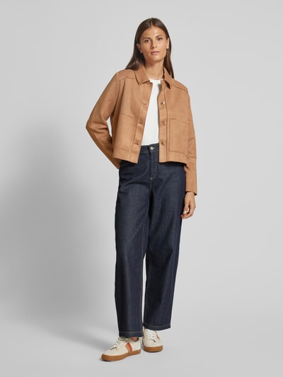 Zero Blazer mit aufgesetzten Taschen Camel 1