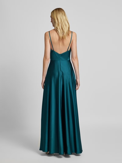 Laona Abendkleid mit Spaghettiträger Petrol 5