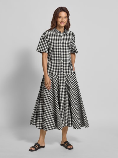Polo Ralph Lauren Midi-jurk met blousekraag Zwart - 4