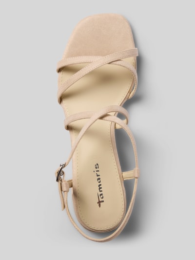 Tamaris Sandalen in Samt-Optik  Offwhite 3