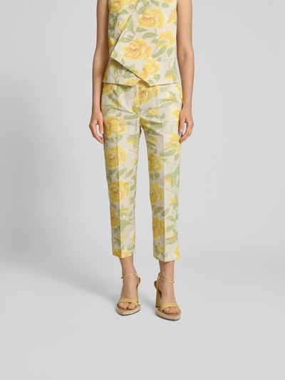 Kenzo Stoffhose mit Bundfalten GELB 4