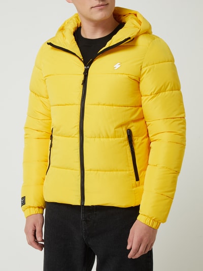 Superdry Steppjacke mit Kapuze  Gelb 4