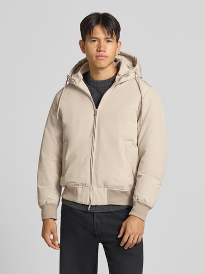 JACK & JONES Jacke mit Kapuze und Eingrifftaschen Modell 'TRACE' Beige 4