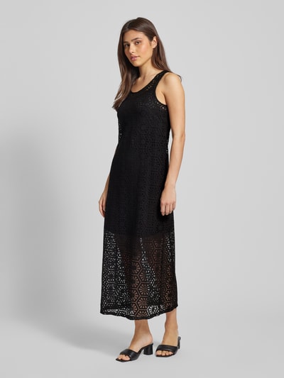 Vero Moda Długa sukienka z ażurowym wzorem model ‘HONEY’ Czarny 1