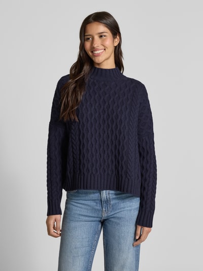 Weekend Max Mara Boxy Fit Strickpullover aus reiner Schurwolle Modell 'YARD' Marine 4