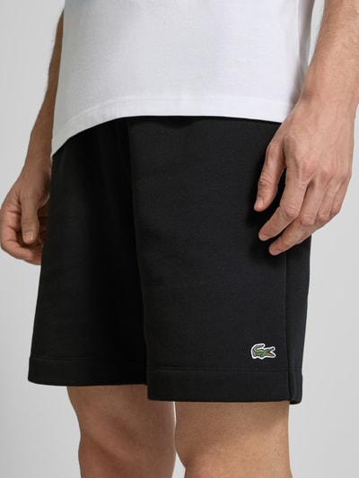 Lacoste Regular Fit Sweatshorts aus Baumwoll-Mix Black 3