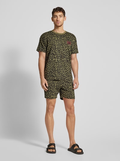 HUGO Shorts mit Label-Patch Modell 'Pufferfish' Black 1