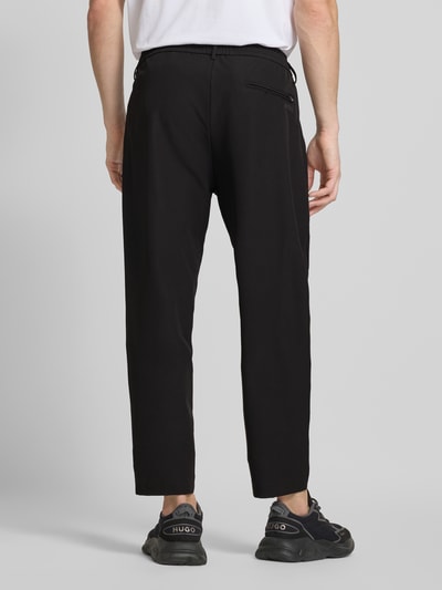 BOSS Green Relaxed Fit Bundfaltenhose mit elastischem Bund Black 5