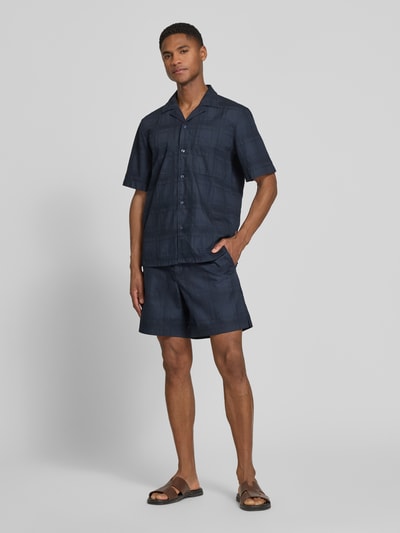 BOSS Orange Tapered Chinoshorts aus reiner Baumwolle Modell 'SANDREW_6_SHORTS' Marine 1