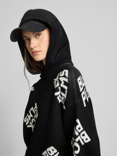 black palms Oversized Hoodie mit Kapuze Black 3