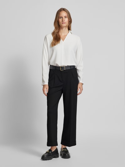 Someday Straight leg stoffen broek met bandplooien, model 'Cisilia easy' Zwart - 1