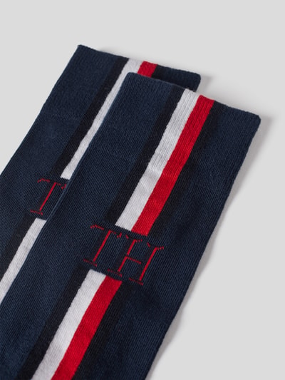 Tommy Hilfiger Socken mit Label-Print im 2er-Pack Marine 2