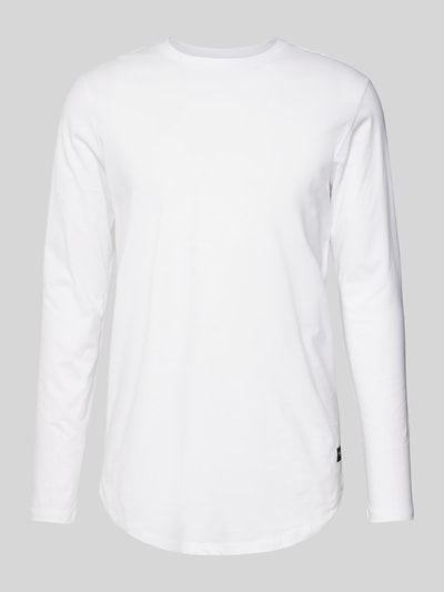 Jack & Jones Longsleeve mit geripptem Rundhalsausschnitt Modell 'ENOA' Weiss 2