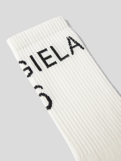 MM6 Maison Margiela Socken mit Brand-Print Weiss 2