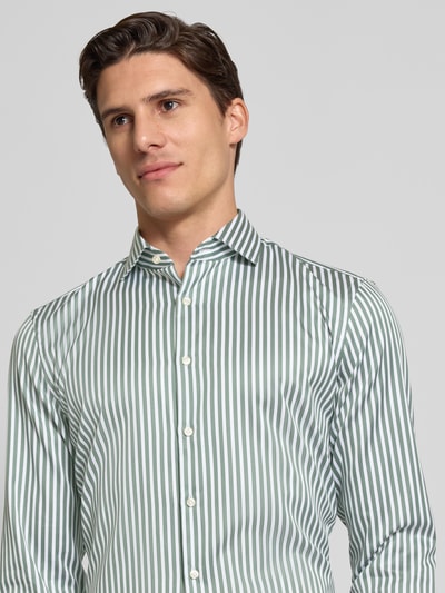 Jake*s Slim Fit Business-Hemd mit Haifischkragen Dunkelgruen 3