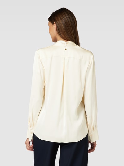 Marc Cain Blouse van pure viscose met sjaal Offwhite - 5