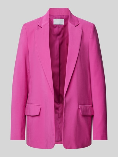 Jake*s Collection Blazer in unifarbenem Design mit Pattentaschen Pink 2
