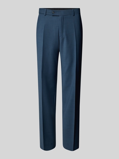 CG - Club of Gents Slim fit pantalon met persplooien, model 'Cole' Metallic blauw - 2