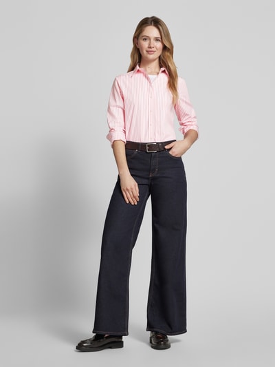 Gant Hemdbluse mit Label-Stitching Pink 1