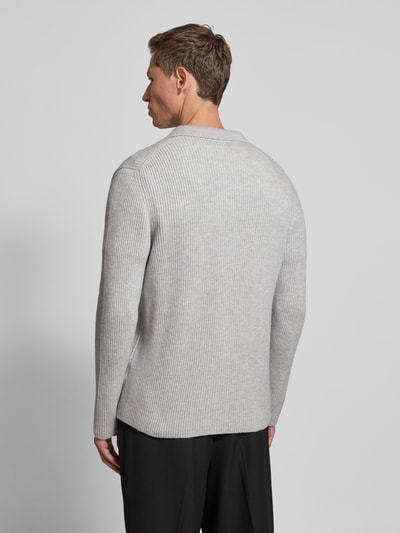 GRAN SASSO Gebreid jack van scheerwolmix met kasjmier Beige - 5